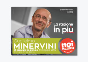 Campagna di comunicazione per Guglielmo Minervini elezioni regionali Puglia